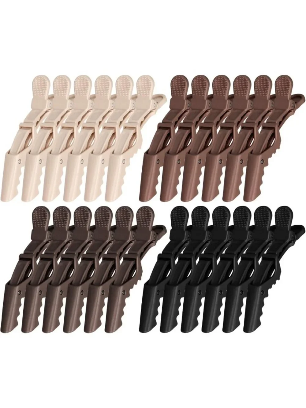 24 Pack Alligator Hair Clips - Large Salon Pro Clips for Hair Styling